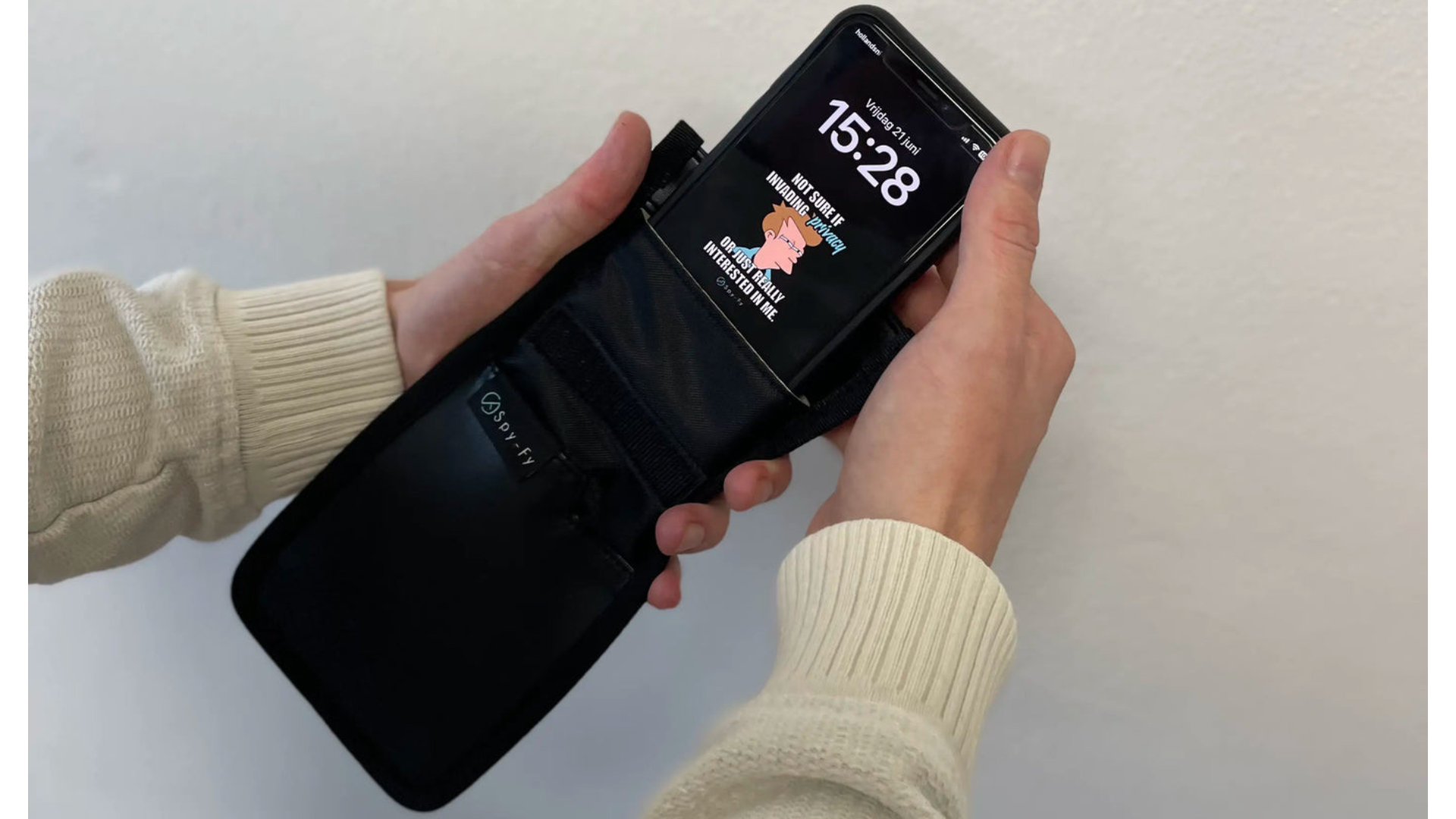 faraday bag for laptop and phone by Spy-Fy