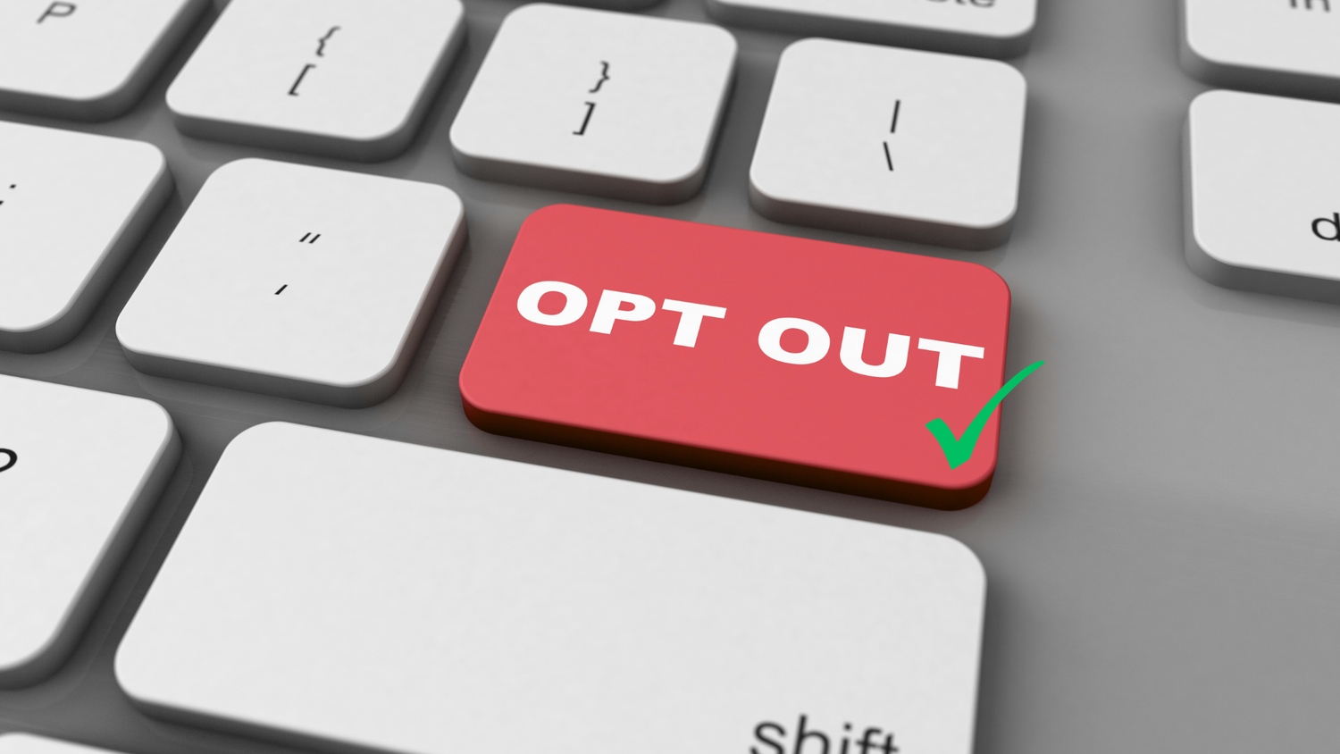 keyboard representing new one-click opt-out under California cookie law.