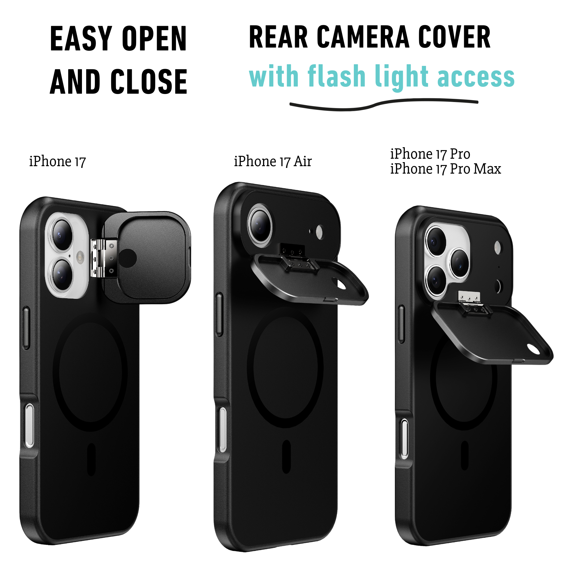 iPhone 17, 17 Air, 17 Pro or 17 Pro Max Privacy Case