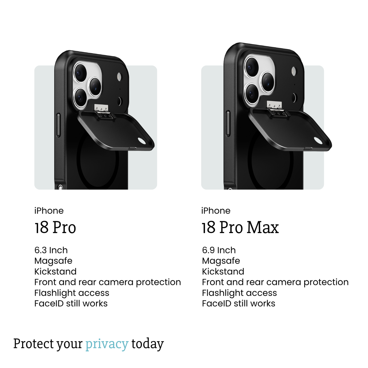 iPhone 18 Pro or 18 Pro Max Privacy Case