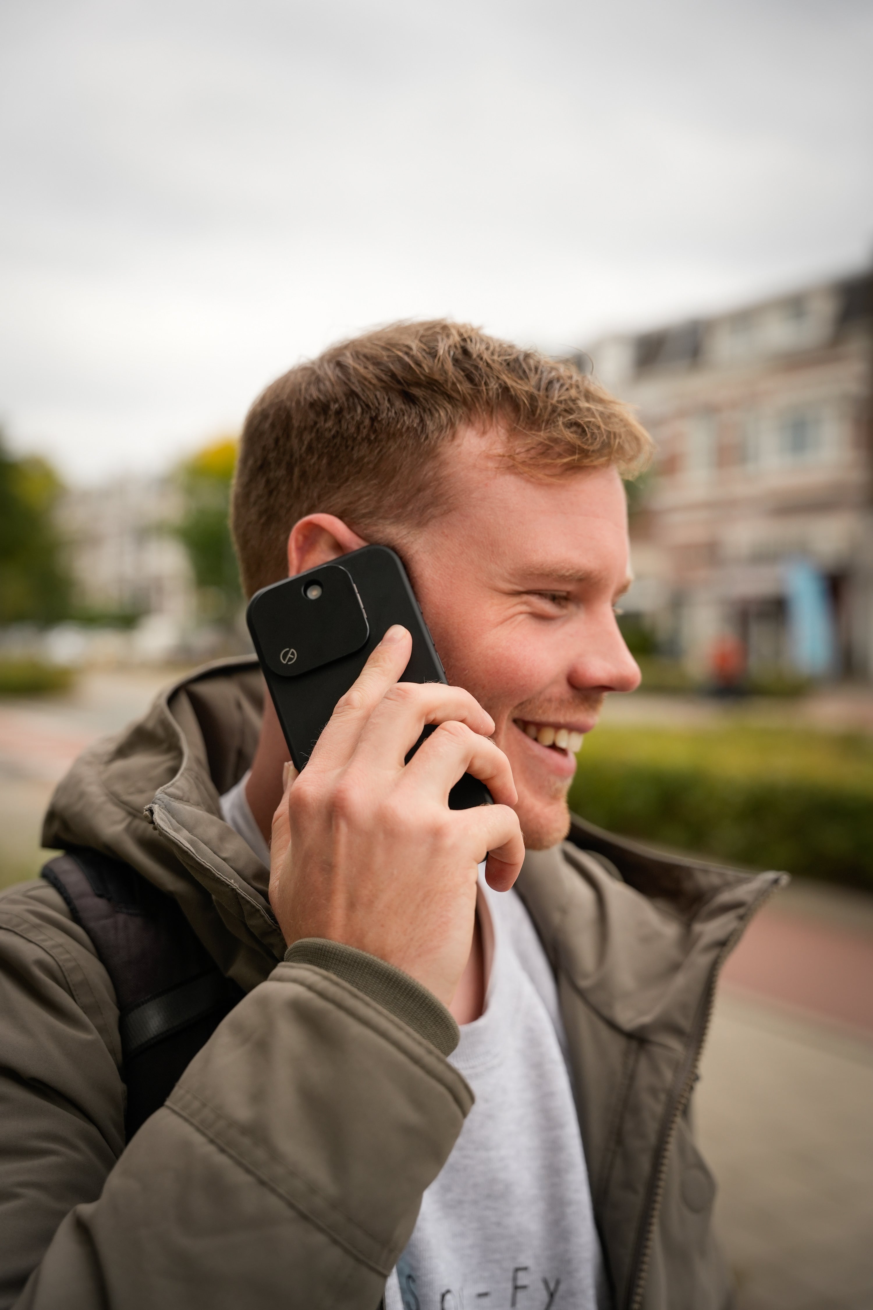 iPhone 17 privacy case with camera cover and lens protector – Spy-Fy