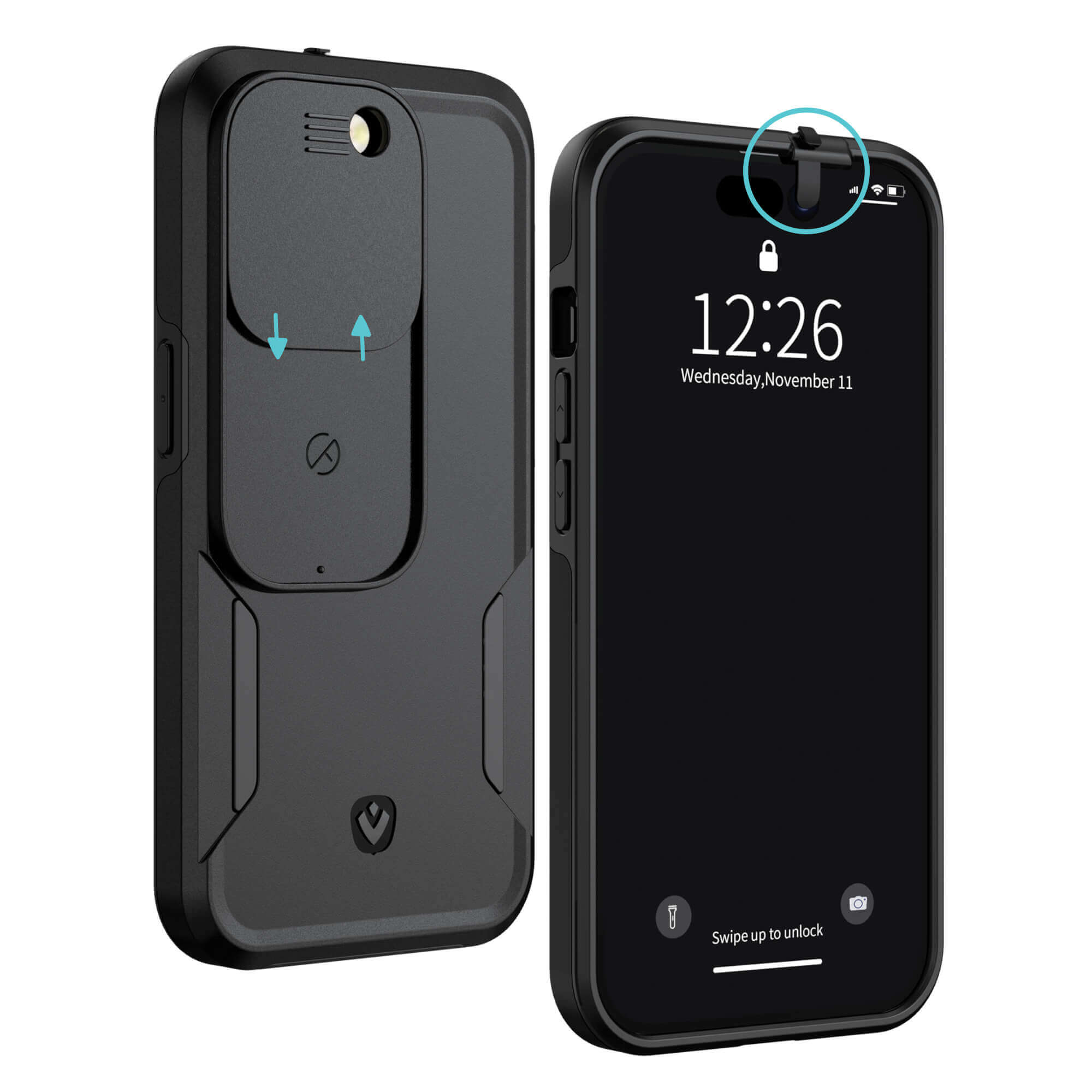 Phone 14 Pro Privacy Case with Camera Covers | Secure and