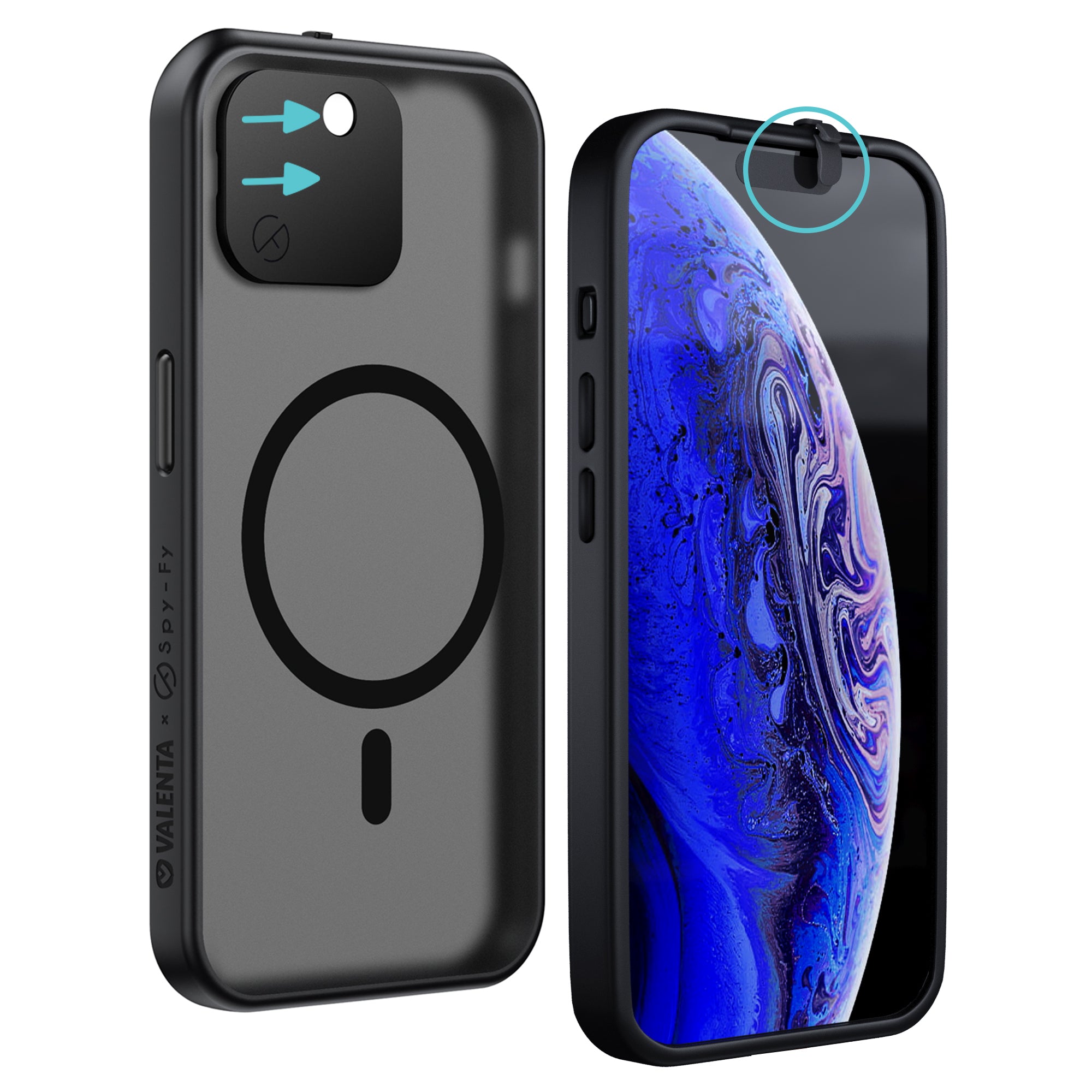 Protective iPhone 15 Plus Case with Camera Security Covers - Spy-Fy Protective iPhone 15 Plus Case with Camera Security Covers - Spy-Fy