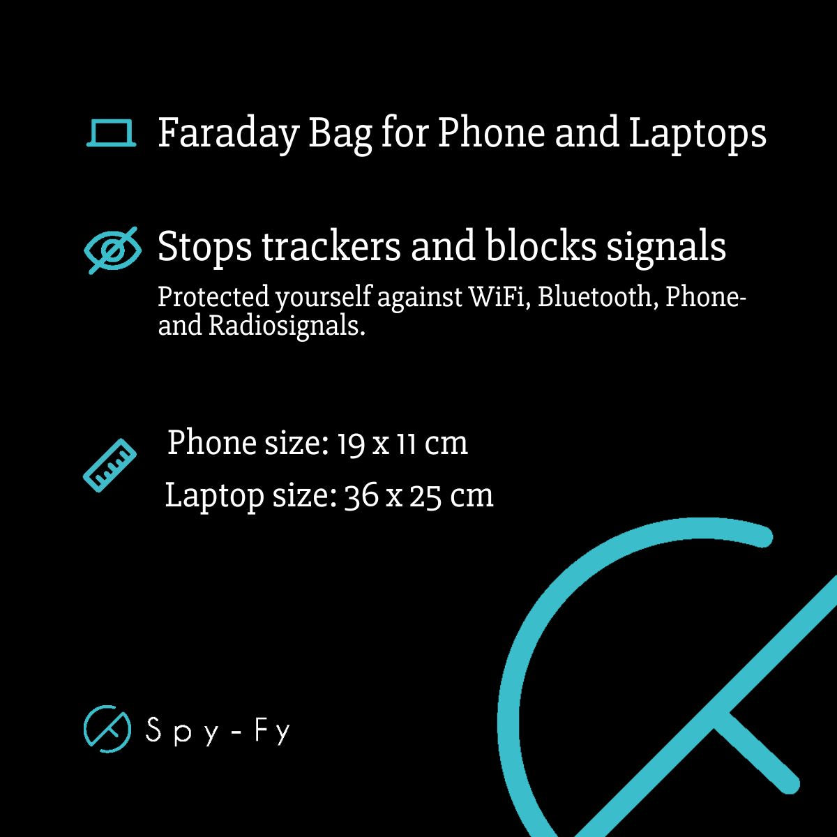 Faraday Bag For Phone and Laptop